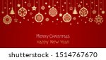 christmas haw card or banner.... | Shutterstock .eps vector #1514767670