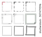 set of empty scribble square... | Shutterstock .eps vector #507479596