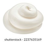 Mayonnaise cream swirl isolated on white background
