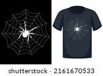 creepy spider spiderweb web... | Shutterstock .eps vector #2161670533