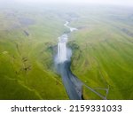 Skógafoss waterfall on Iceland's South coast