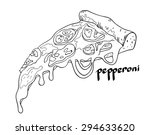 hand drawn sketch slice of... | Shutterstock .eps vector #294633620