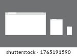 browser flat web template for... | Shutterstock .eps vector #1765191590
