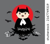 vampire baby  best for sticker  ... | Shutterstock .eps vector #2167749319