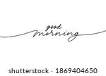 good morning vector line... | Shutterstock .eps vector #1869404650