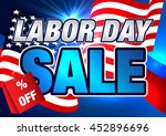 sale. labor day. | Shutterstock .eps vector #452896696