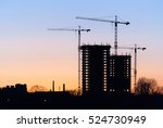 construction of high rise... | Shutterstock . vector #524730949