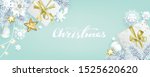 christmas composition with... | Shutterstock .eps vector #1525620620