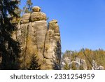 The Adršpach-Teplice Rocks are an unusual set of sandstone formations covering 17 km2 in northeastern Bohemia, Czech Republic