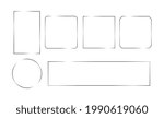 thin silver frames. shine... | Shutterstock .eps vector #1990619060
