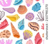 Seashell Seamless Pattern....