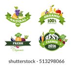 organic farming products labels ... | Shutterstock . vector #513298066