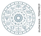 Astrology Horoscope Circle With ...