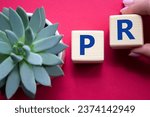Small photo of Ok symbol. Concept word Ok on wooden cubes. Businessman hand. Beautiful red background with succulent plant. Business and Ok concept. Copy space.