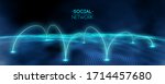 network concept blue background.... | Shutterstock .eps vector #1714457680