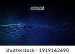 futuristic hexagon vector... | Shutterstock .eps vector #1919162690