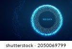 big data technology background. ... | Shutterstock .eps vector #2050069799