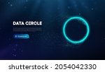 data circle digital technology... | Shutterstock .eps vector #2054042330