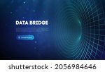 data bridge vector illustration.... | Shutterstock .eps vector #2056984646