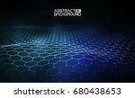 futuristic hexagon vector... | Shutterstock .eps vector #680438653