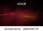 futuristic hexagon vector... | Shutterstock .eps vector #680438719