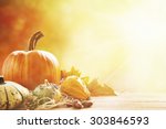 A Rustic Autumn Still Life With ...