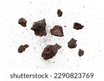 Small photo of Broken rock explosion with particle texture