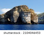 Scenic Cliffs Of Gozo Island In ...