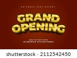 grand opening editable text... | Shutterstock .eps vector #2112542450