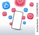 blank smartphone mockup.... | Shutterstock .eps vector #2160382903