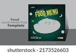 fast food social media... | Shutterstock .eps vector #2173526603