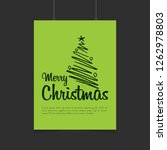 merry christmas 2019 background.... | Shutterstock .eps vector #1262978803