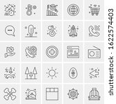 25 universal icons vector... | Shutterstock .eps vector #1622574403