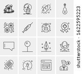 16 business universal icons... | Shutterstock .eps vector #1622595223