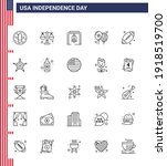 usa independence day line set... | Shutterstock .eps vector #1918519700