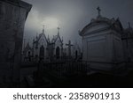 Old european cemetery in an...