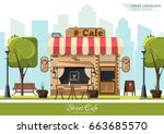 Street Cafe. Coffeeshop. City...