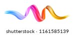 colorful flow brushstroke.... | Shutterstock .eps vector #1161585139