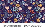 floral seamless pattern with... | Shutterstock .eps vector #1974201710