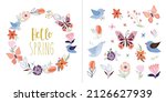 hello spring collection with... | Shutterstock .eps vector #2126627939