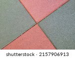 Small photo of Texture and pattern of rubber flooring at playground. Ethylene Propylene Diene Monomer EPDM flooring.