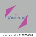week to go offwhite redish... | Shutterstock .eps vector #2170784009