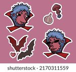 stickerpack of vampires.... | Shutterstock .eps vector #2170311559
