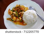 Fried Stir Spicy Sea Food  Thai ...