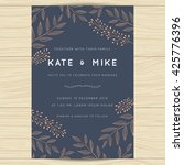 save the date  wedding... | Shutterstock .eps vector #425776396