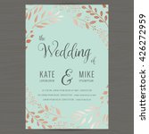 save the date  wedding... | Shutterstock .eps vector #426272959