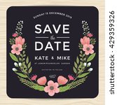 save the date  wedding... | Shutterstock .eps vector #429359326