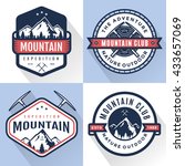 set of logo  badges  banners ... | Shutterstock .eps vector #433657069