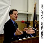 Small photo of Emporia, Kansas, USA, 8th April, 2015 Kansas Gavernor Sam Brownback presides over the ribbon cutting ceremony today at the Hostess Twinkie plant in Empoira.