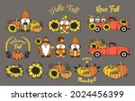 set of fall elements. autumn... | Shutterstock .eps vector #2024456399